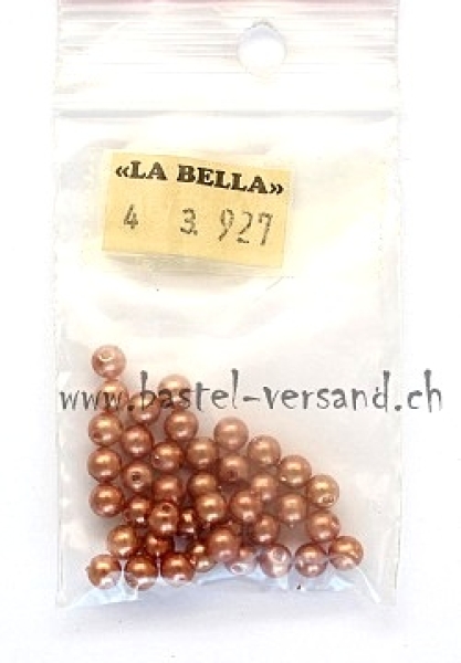 Wachsperle 4mm cognac