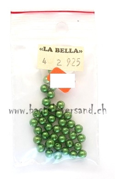 Wachsperle 4mm grasgrün