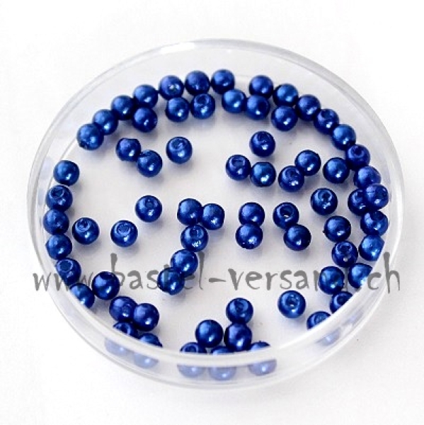Wachsperle 3mm blau