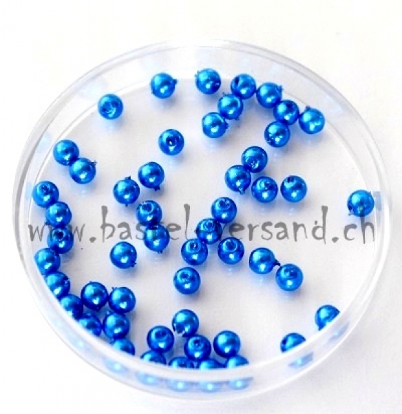 Wachsperle 3mm royalblau