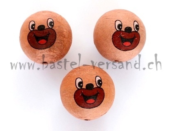 Wattekugel mit Gesicht Petzi