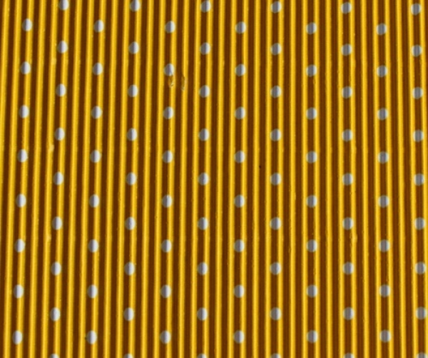 Wellkarton mit Punkten gelb 50 x 70cm