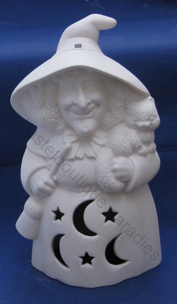 Rohkeramik Windlicht Hexe