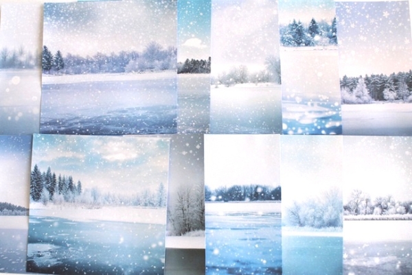 Designpapier es schneit