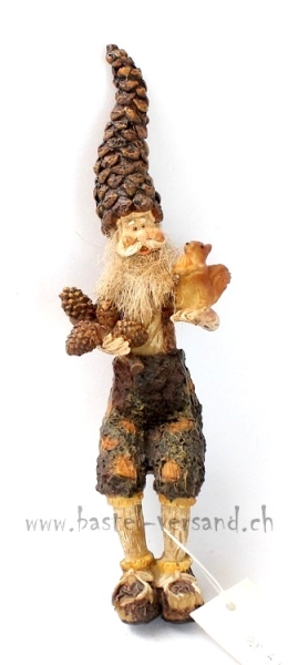 Tannzapfenmann mit Eichhörnchen