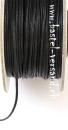 Baumwollkordel 1mm gewachst schwarz