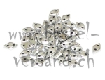 CzechMates Diamond 4 x 6,5mm matte metallic silver