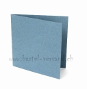 Doppelkarte mit Couvert blaugrau