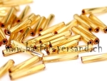 Glasstifte gedreht (twisted) 12mm gold
