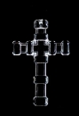 Kreuz transparent 4cm