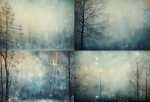 Designpapier im Wald
