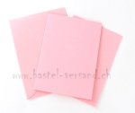 Doppelkarten A6 rosa mit Couvert