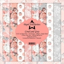 Paper Favourites Coral and Grey