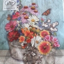 Serviette flowers at home