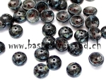 Piggy Beads 4 x 8mm schwarz marmoriert