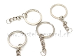 Schlüsselring mit Kette silberfarbig