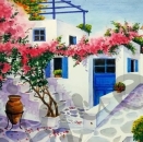 Serviette greece village