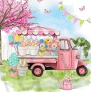 Serviette easter floral market