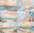 Designpapier am Strand