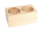 Holz-Teelichthalter für 2Stk.
